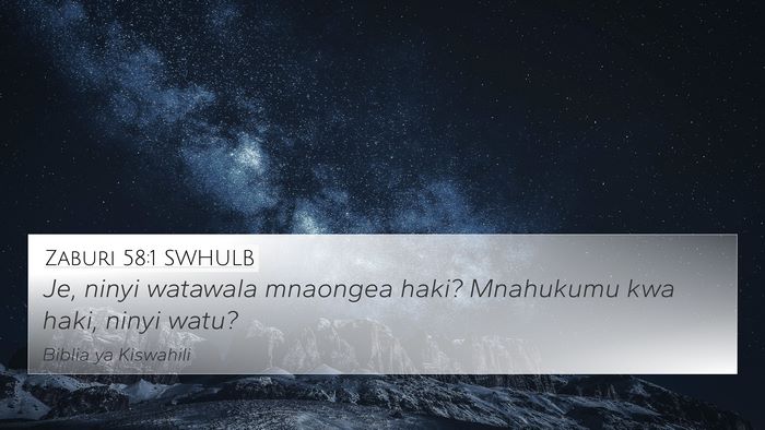 Zaburi 58:1 SWHULB Bible Verse Image