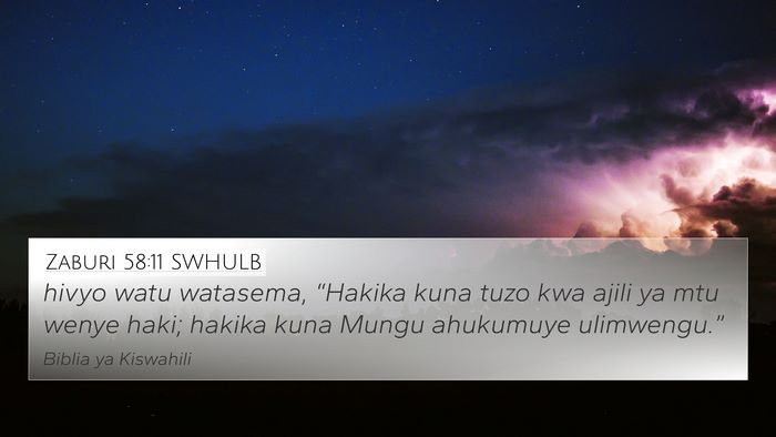 Zaburi 58:11 SWHULB Bible Verse Image