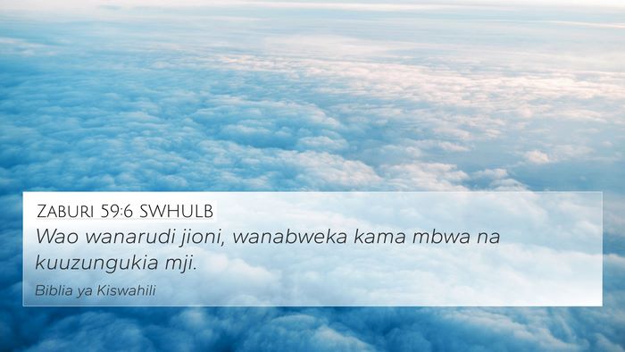 Zaburi 59:6 SWHULB Bible Verse Image