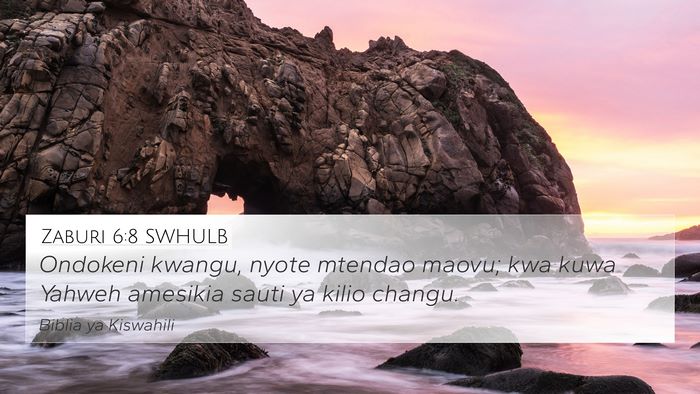 Zaburi 6:8 SWHULB Bible Verse Image