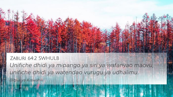 Zaburi 64:2 SWHULB Bible Verse Image