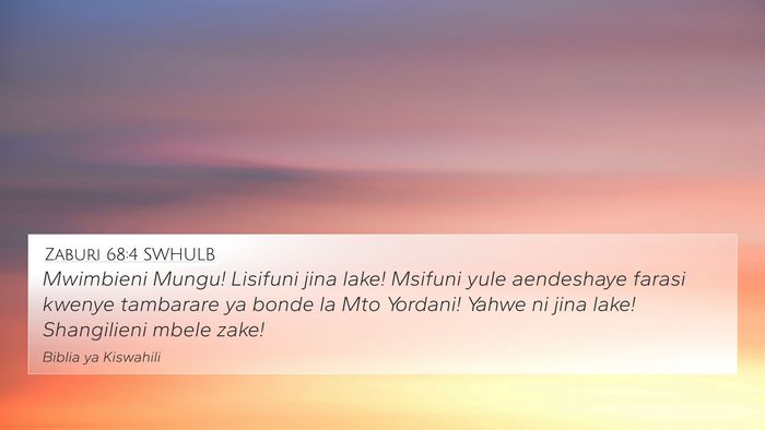 Zaburi 68:4 SWHULB Bible Verse Image