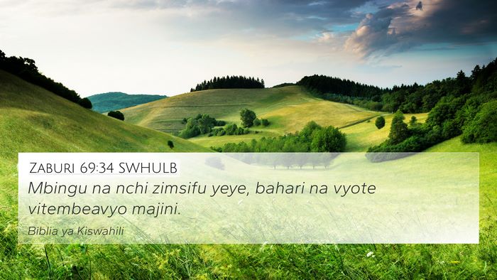 Zaburi 69:34 SWHULB Bible Verse Image