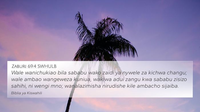 Zaburi 69:4 SWHULB Bible Verse Image