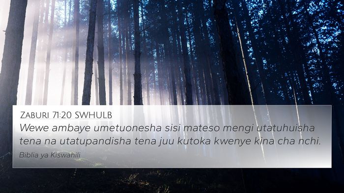 Zaburi 71:20 SWHULB Bible Verse Image