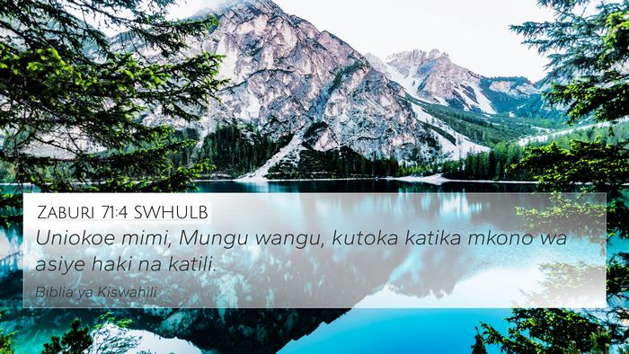 Zaburi 71:4 SWHULB Bible Verse Image