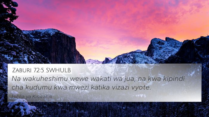 Zaburi 72:5 SWHULB Bible Verse Image