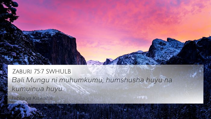 Zaburi 75:7 SWHULB Bible Verse Image