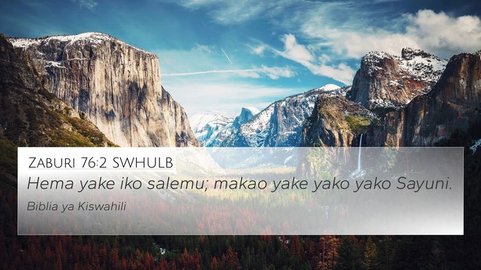 Zaburi 76:2 SWHULB Bible Verse Image