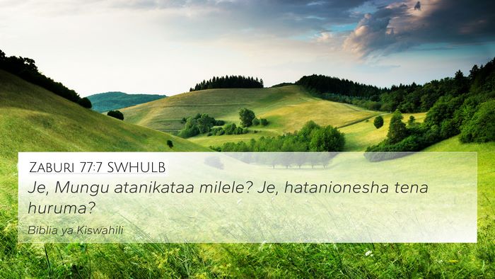 Zaburi 77:7 SWHULB Bible Verse Image