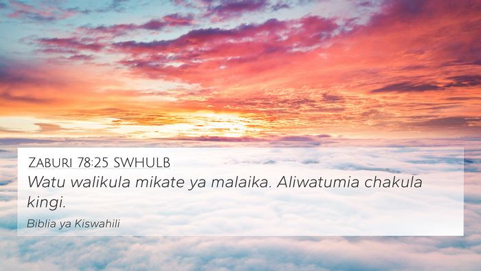 Zaburi 78:25 SWHULB Bible Verse Image