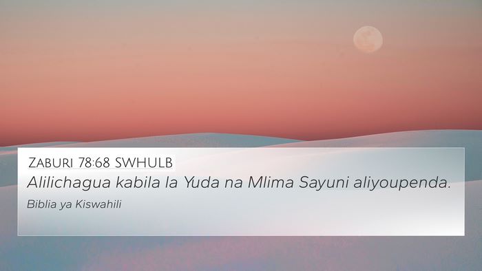 Zaburi 78:68 SWHULB Bible Verse Image