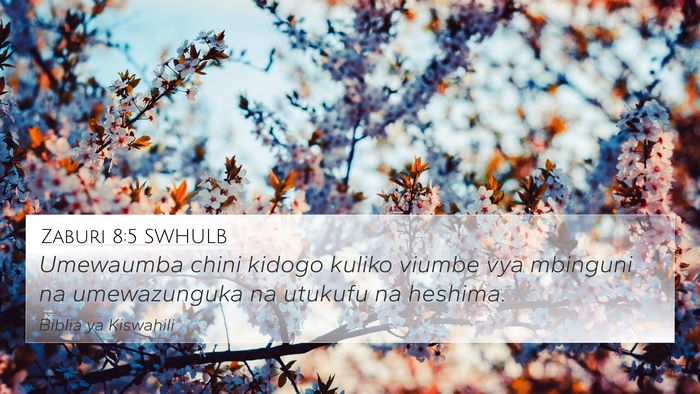 Zaburi 8:5 SWHULB Bible Verse Image