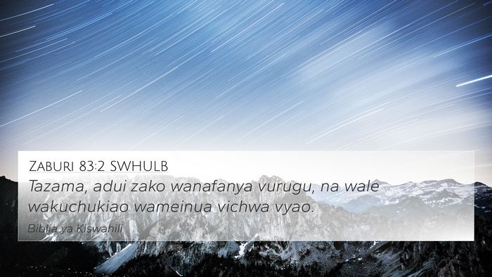 Zaburi 83:2 SWHULB Bible Verse Image