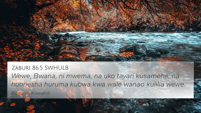 Zaburi 86:5 SWHULB Bible Verse Image