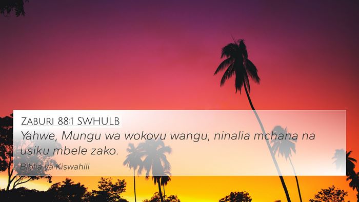 Zaburi 88:1 SWHULB Bible Verse Image