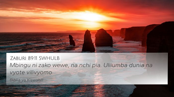 Zaburi 89:11 SWHULB Bible Verse Image