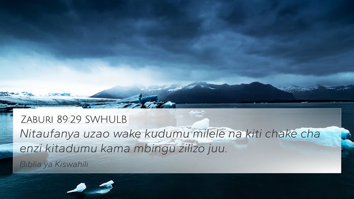 Zaburi 89:29 SWHULB Bible Verse Image