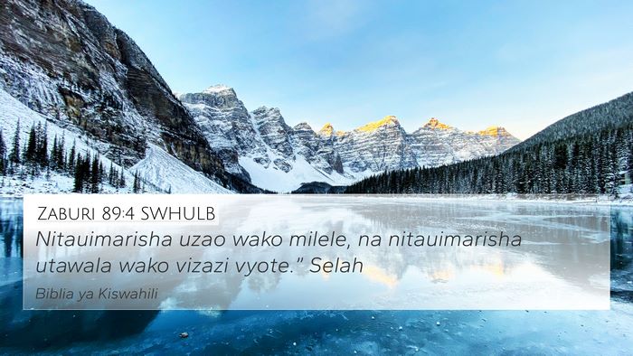 Zaburi 89:4 SWHULB Bible Verse Image
