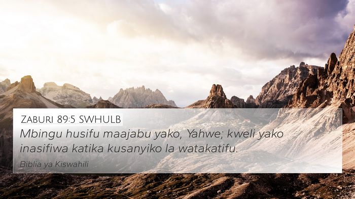Zaburi 89:5 SWHULB Bible Verse Image