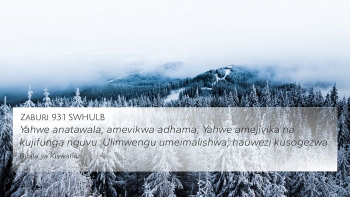Zaburi 93:1 SWHULB Bible Verse Image