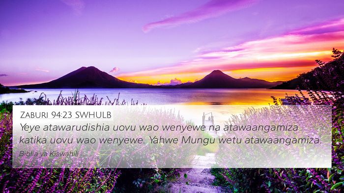 Zaburi 94:23 SWHULB Bible Verse Image