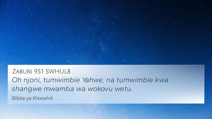 Zaburi 95:1 SWHULB Bible Verse Image