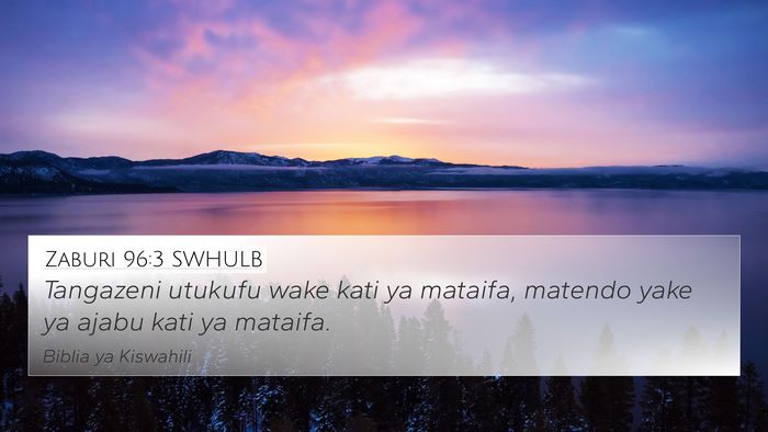 Zaburi 96:3 SWHULB Bible Verse Image