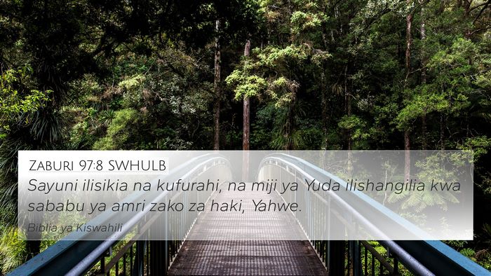 Zaburi 97:8 SWHULB Bible Verse Image