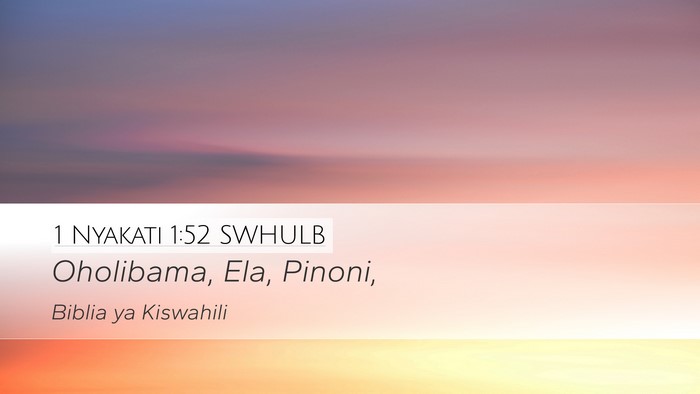 1 Nyakati 1:52 SWHULB Desktop Wallpaper - Oholibama, Ela, - Desktop Bible Verse Wallpaper