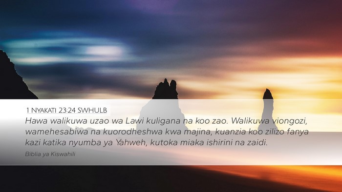 1 Nyakati 23:24 SWHULB Bible Verse Image