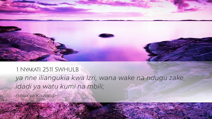 1 Nyakati 25:11 SWHULB Desktop Wallpaper - ya nne iliangukia kwa Izri, wana wake na ndugu - Desktop Bible Verse Wallpaper