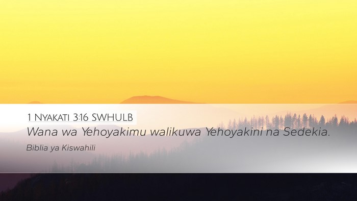 1 Nyakati 3:16 SWHULB Bible Verse Image
