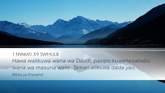 1 Nyakati 3:9 SWHULB Bible Verse Image