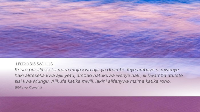 1 Petro 3:18 SWHULB Bible Verse Image