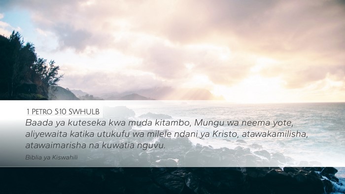 1 Petro 5:10 SWHULB Bible Verse Image