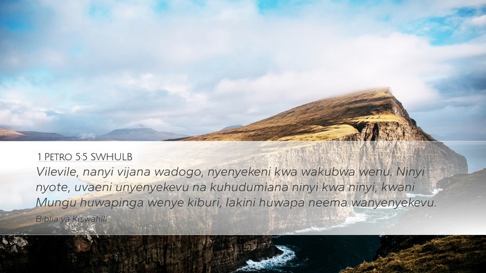 1 Petro 5:5 SWHULB Bible Verse Image
