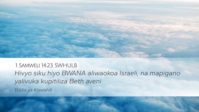 1 Samweli 14:23 SWHULB Bible Verse Image