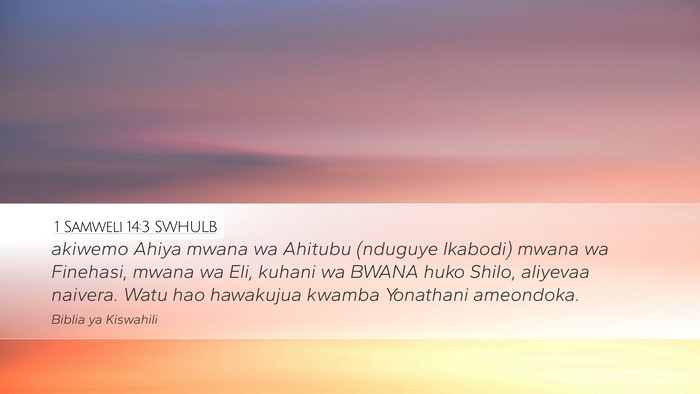 1 Samweli 14:3 SWHULB Bible Verse Image