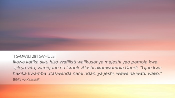 1 Samweli 28:1 SWHULB Bible Verse Image