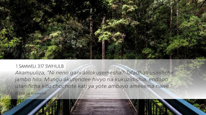 1 Samweli 3:17 SWHULB Bible Verse Image