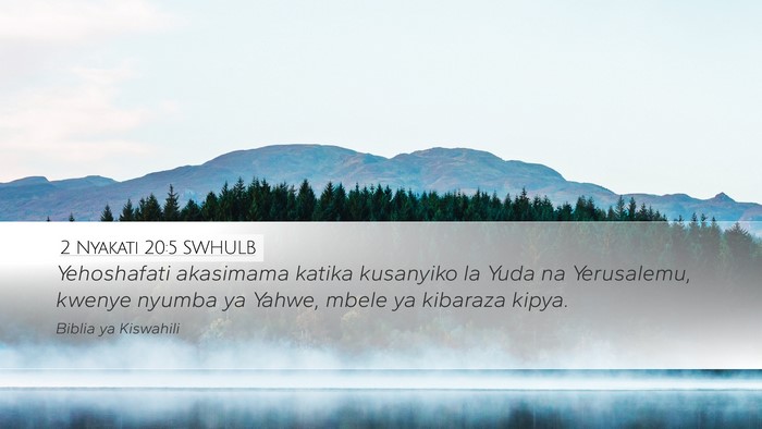 2 Nyakati 20:5 SWHULB Bible Verse Image