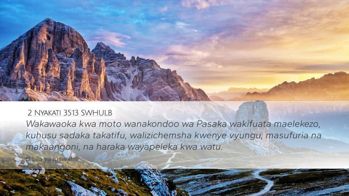 2 Nyakati 35:13 SWHULB Bible Verse Image