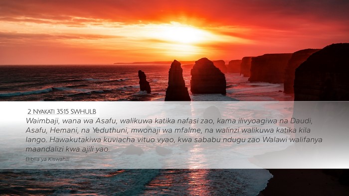 2 Nyakati 35:15 SWHULB Bible Verse Image