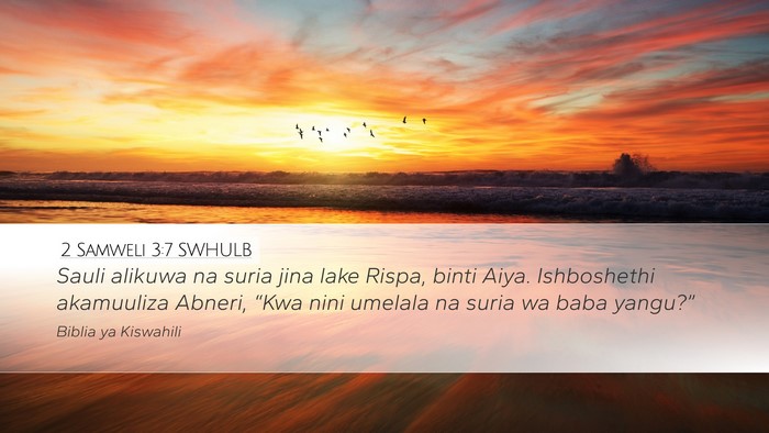 2 Samweli 3:7 SWHULB Bible Verse Image