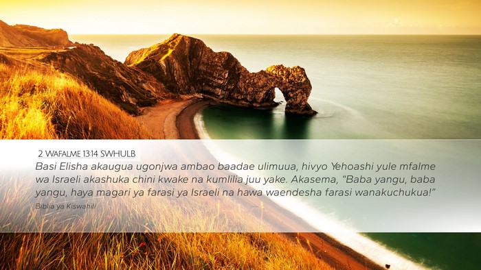 2 Wafalme 13:14 SWHULB Bible Verse Image