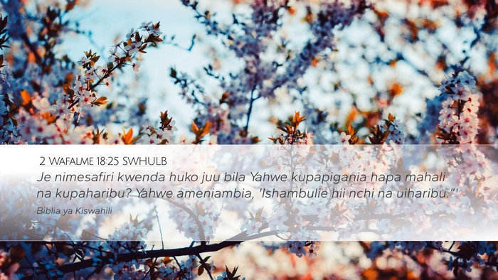 2 Wafalme 18:25 SWHULB Bible Verse Image