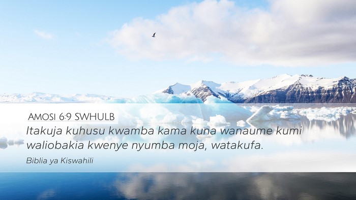 Amosi 6:9 SWHULB Bible Verse Image
