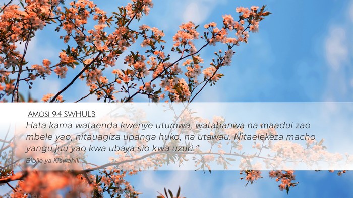 Amosi 9:4 SWHULB Bible Verse Image