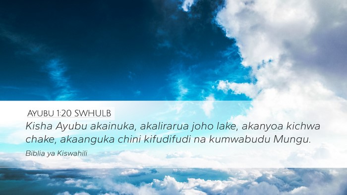 Ayubu 1:20 SWHULB Bible Verse Image